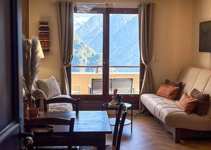 Cozy Cocoon With Breathtaking View And Covered Parking Apartment Les Deux Alpes